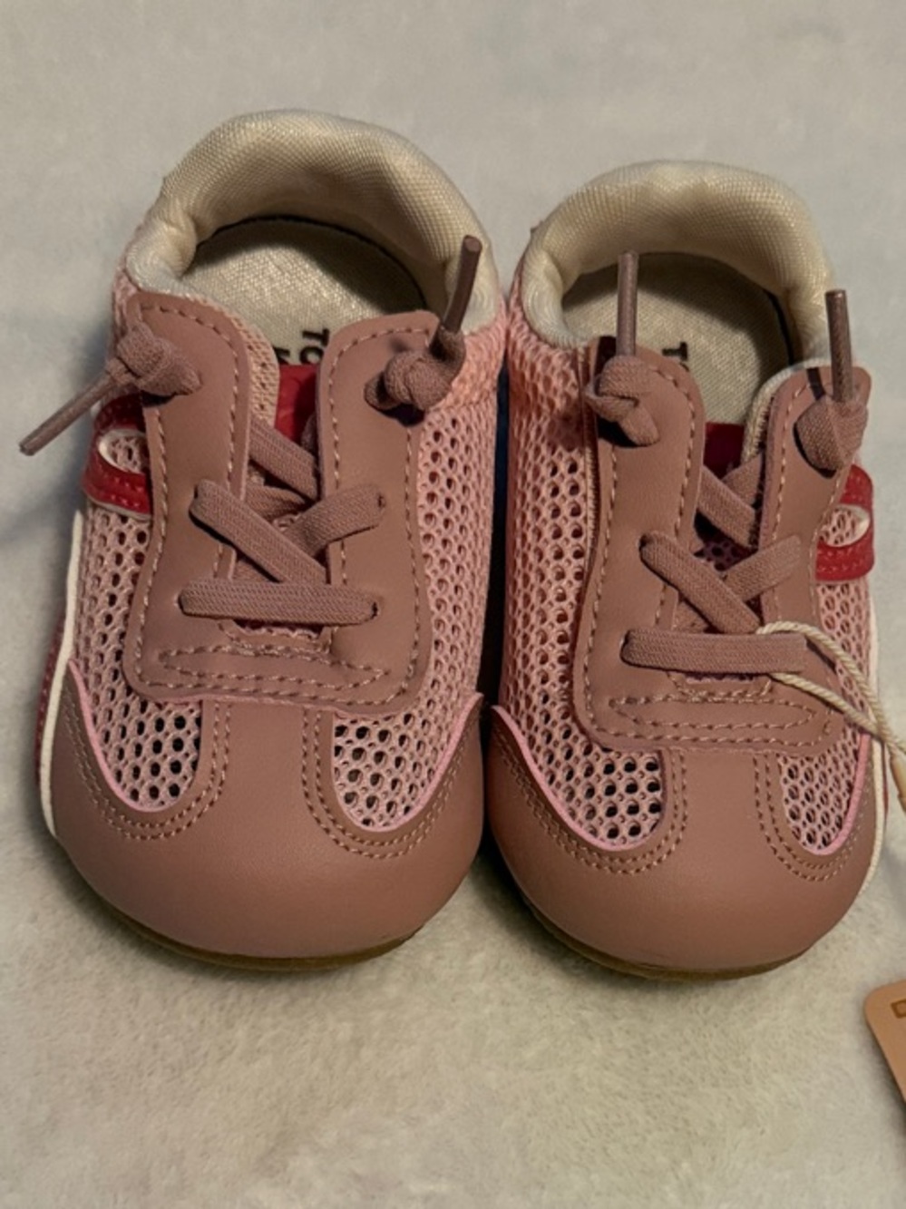 Baby Walker Sneakers in Dusty Rose - Lightweight First Steps